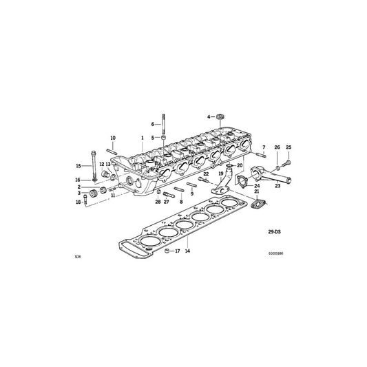 Genuine BMW 11121401351 E34 Cylinder Head Gasket Asbestos-Free 1,82mm (Inc. M5) | ML Performance UK Car Parts