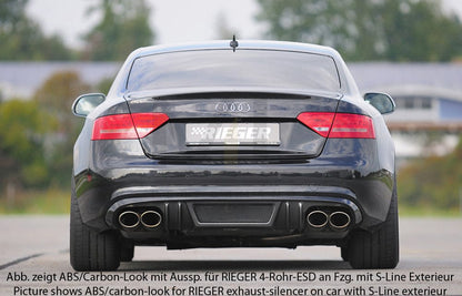 Rieger 00055445 Audi B8 B81 A5 Rear Diffuser 3 | ML Performance UK Car Parts