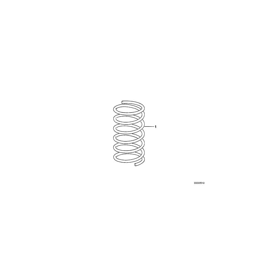 Genuine BMW 31308417050 BMW Front Coil Spring 140-60-160 (Inc.  & M235i Racing) | ML Performance UK Car Parts