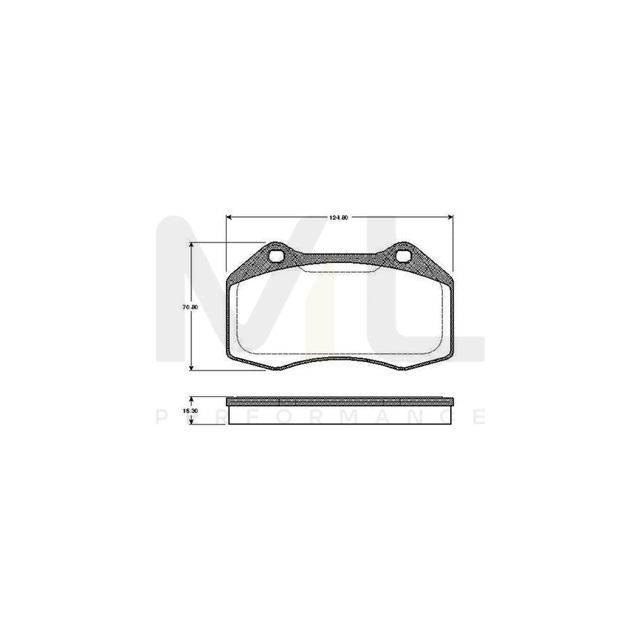 Bosch 0986Tb2885 Brake Pad Set Excl. Wear Warning Contact  | ML Performance Car Parts