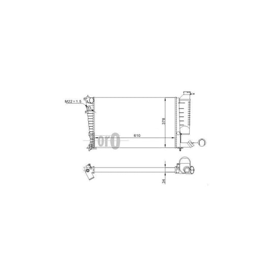 Abakus 0090170049 Engine Radiator | ML Performance UK