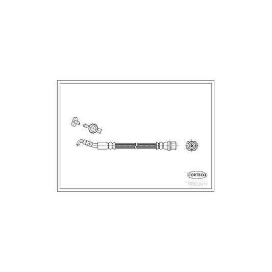 Corteco 19033077 Brake Hose For Toyota Corolla | ML Performance UK