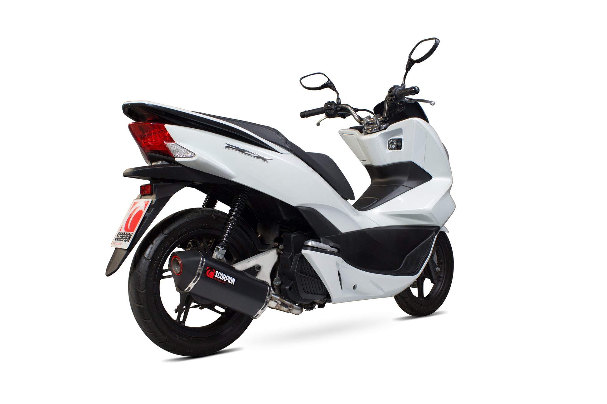 Scorpion RHA174BCER Honda PCX125 Serket Parallel Full System - Black Ceramic Coated Sleeve | ML Performance UK UK