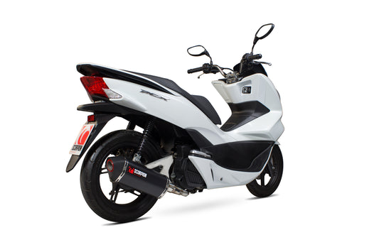 Scorpion RHA174BCER Honda PCX125 Serket Parallel Full System - Black Ceramic Coated Sleeve | ML Performance UK UK