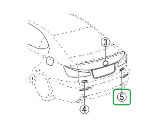 Genuine Lexus 75443-53100 IS Boot Badge
