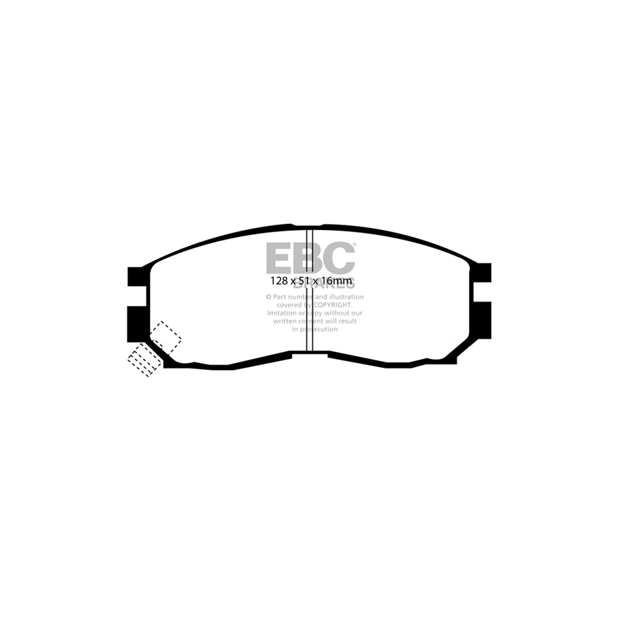 EBC DP830 Chrysler Hyundai Mitsubishi Proton Ultimax Front Brake Pads - Akebono Caliper 2 | ML Performance UK Car Parts