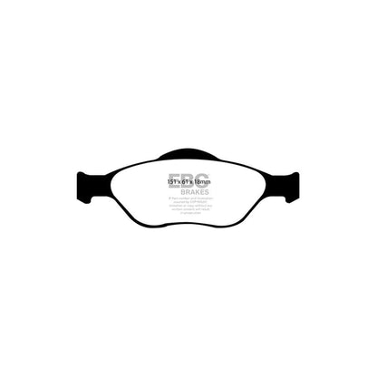 EBC PD01KF557 Ford Mazda Greenstuff Front Brake Pad & Plain Disc Kit  2 | ML Performance UK Car Parts