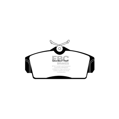 EBC DP41238R Nissan Yellowstuff Front Brake Pads - Girling/TRW Caliper (Inc. Almera, Primera, Pulsar) 2 | ML Performance UK Car Parts