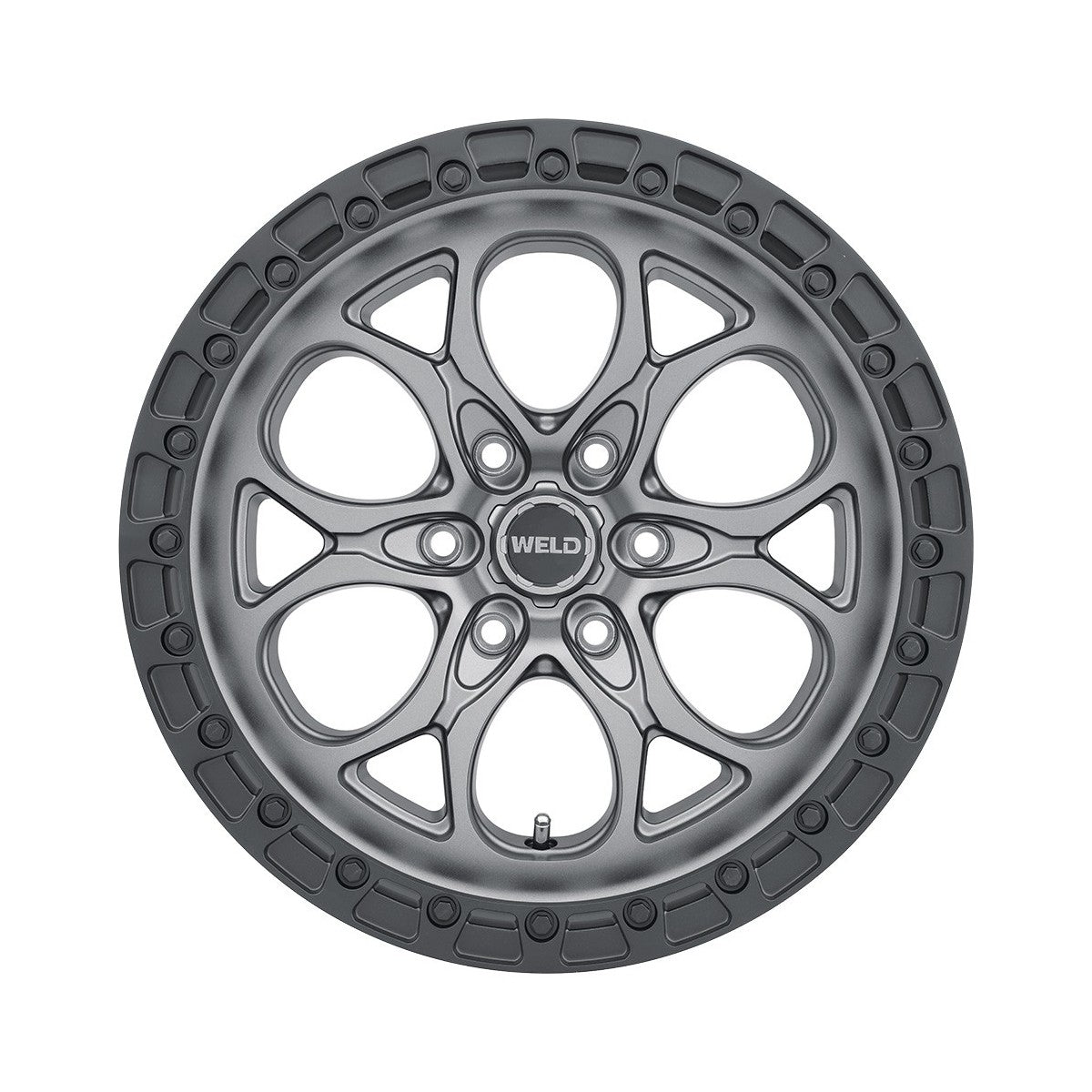 Weld W10702084475 Ledge 6 W107 Wheel 20x12 6x139.7 ET-44 BS4.75 Satin Gunmetal - Satin Black