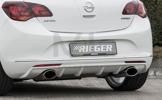 Rieger 00051324 Opel Astra J Rear Diffuser 1 | ML Performance UK Car Parts
