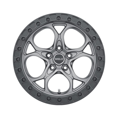 Weld W10779075450 Ledge W107 Wheel 17x9 5x127 ET-12 BS4.5 Satin Gunmetal - Satin Black