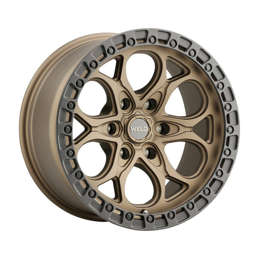 Weld W10679089500 Ledge 6 W106 Wheel 17x9 6x135 ET0 BS5 Satin Bronze - Satin Black