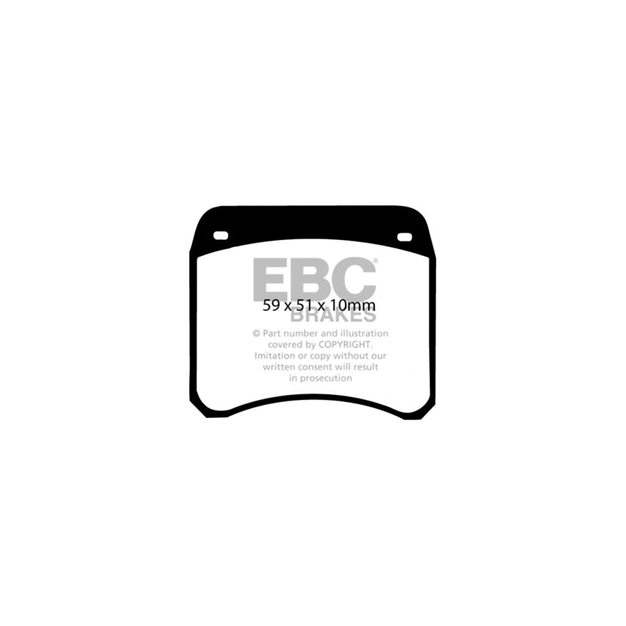 EBC DP4128R Austin Morris Riley Wolseley Yellowstuff Front Brake Pads 2 | ML Performance UK Car Parts