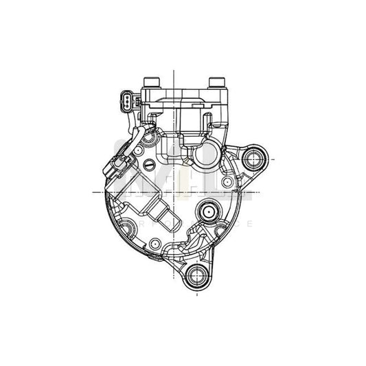 MAHLE ORIGINAL ACP 600 000P Compressor, air conditioning PAG 46 SP-A2, Refrigerant: R 1234yf, R 134a | ML Performance Car Parts