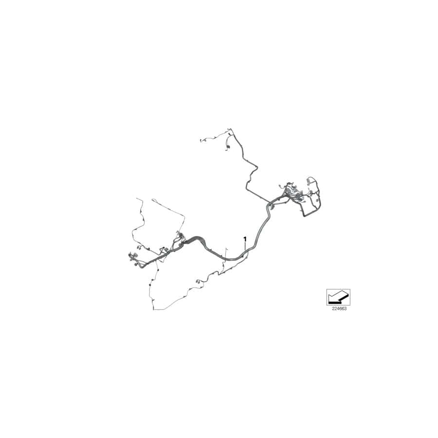 Genuine BMW 61112219074 F30 F30 Audio Wiring Harness, Duplicate (Inc. 328iX, 318i & 320d ed) | ML Performance UK Car Parts