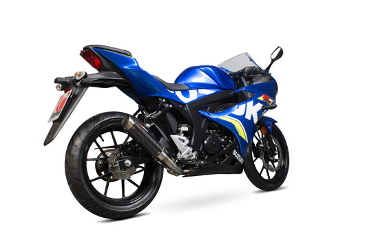 Scorpion SI1012CEM Suzuki Rp1-Gp Full System - Carbon Fibre Sleeve (GSX-R 125 / GSX-R 150) | ML Performance UK UK