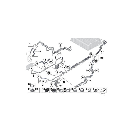 Genuine BMW 11611717245 E72 Hose Clamp (Inc. Hybrid X6) | ML Performance UK Car Parts