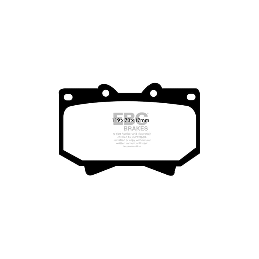 EBC PD04KF332 Toyota Landcruiser Bluestuff Front Brake Pad & Plain Disc Kit 2 | ML Performance UK Car Parts