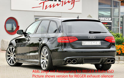 Rieger 00099071 Audi B8 B81 A4 Rear Diffuser 5 | ML Performance UK Car Parts