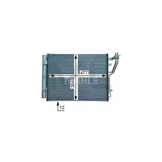 MAHLE ORIGINAL AC 709 000P Air conditioning condenser with dryer | ML Performance Car Parts