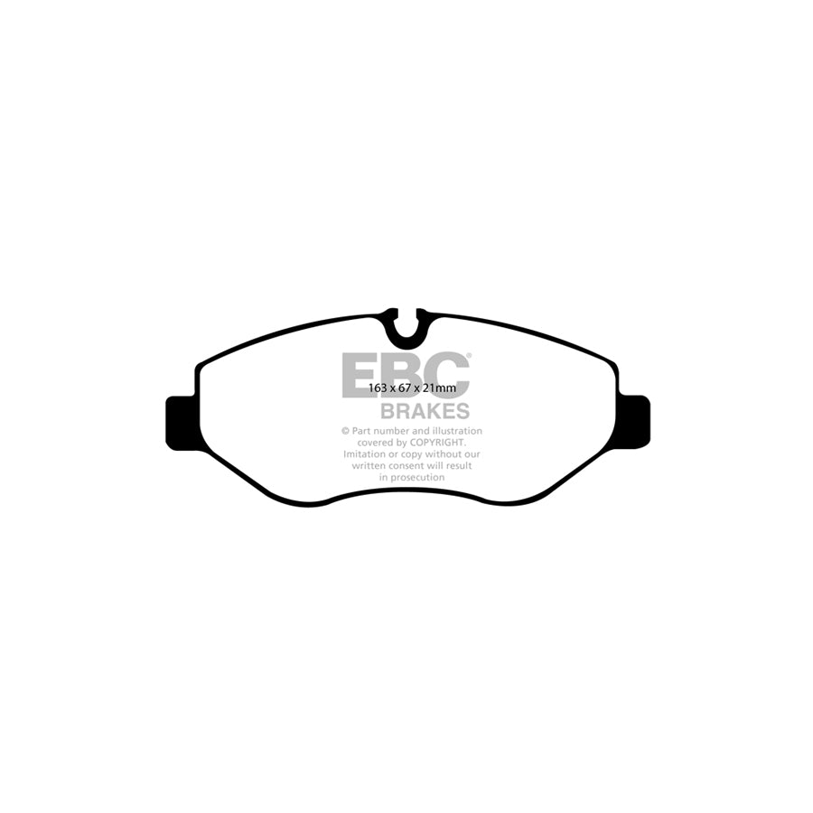 EBC PD13KF468 Mercedes-Benz Viano Yellowstuff Front Brake Pad & GD Disc Kit - Bosch Caliper 2 | ML Performance UK Car Parts