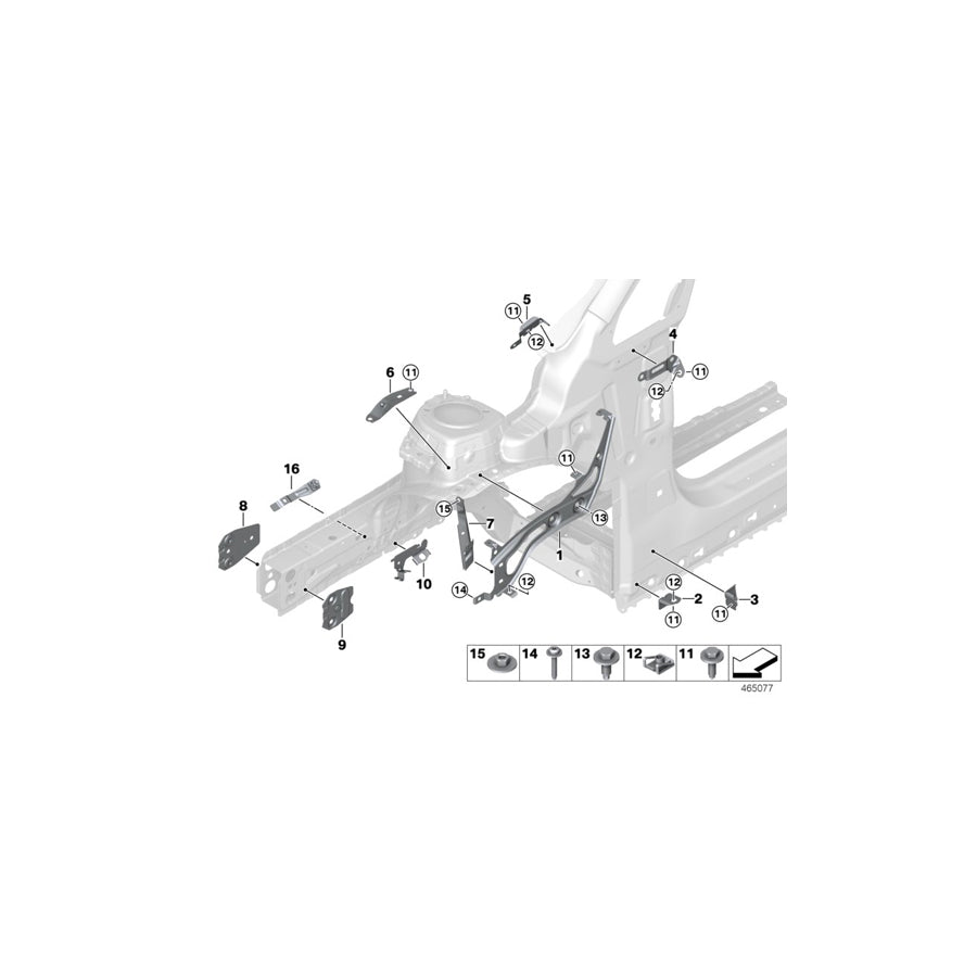 Genuine BMW 41007286507 F46 F39 Screw Plate With Y-Screw Connection (Inc. 225iX, X2 18dX & JCW ALL4) | ML Performance UK