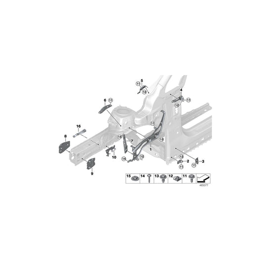 Genuine BMW 41007286507 F46 F39 Screw Plate With Y-Screw Connection (Inc. 225iX, X2 18dX & JCW ALL4) | ML Performance UK