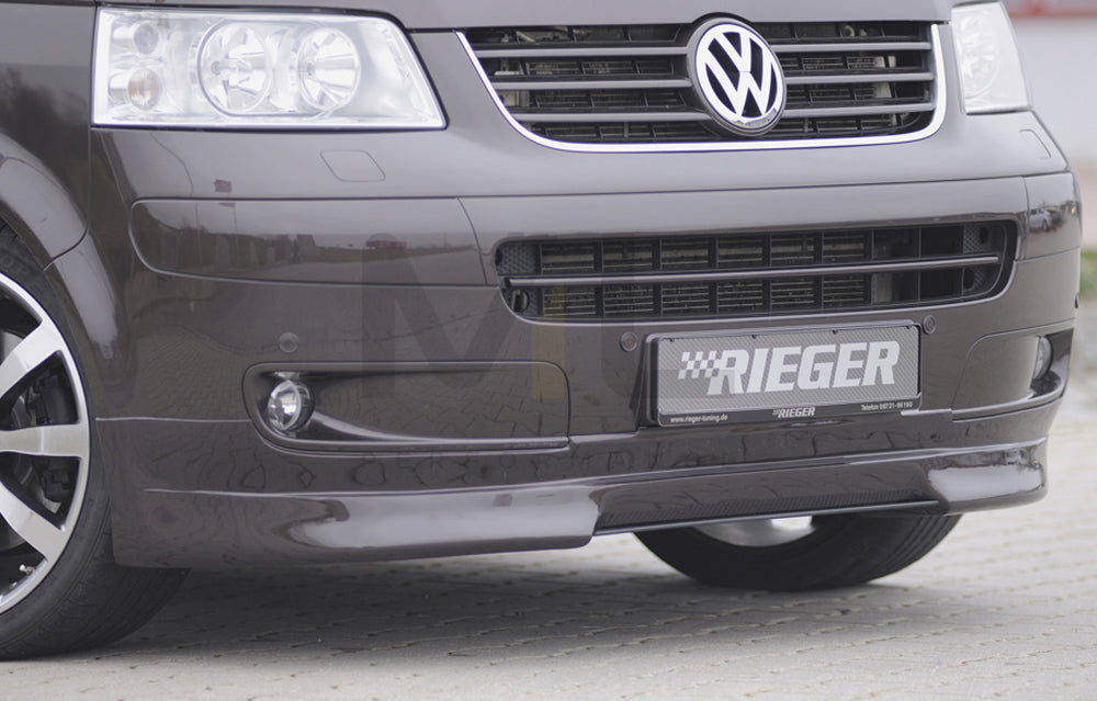 Rieger 00059250 VW T5 Front Splitter 2 | ML Performance UK Car Parts