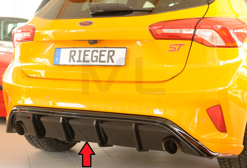 Rieger 00088179 Ford DEH Focus 4 ST Rear Diffuser 3 | ML Performance UK Car Parts