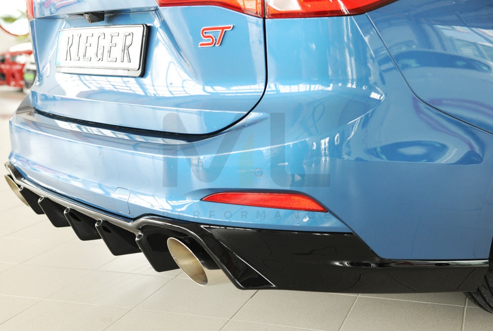 Rieger 00088238 Ford DEH Focus 4 Rear Diffuser (Inc. Focus 4 ST) 5 | ML Performance UK Car Parts