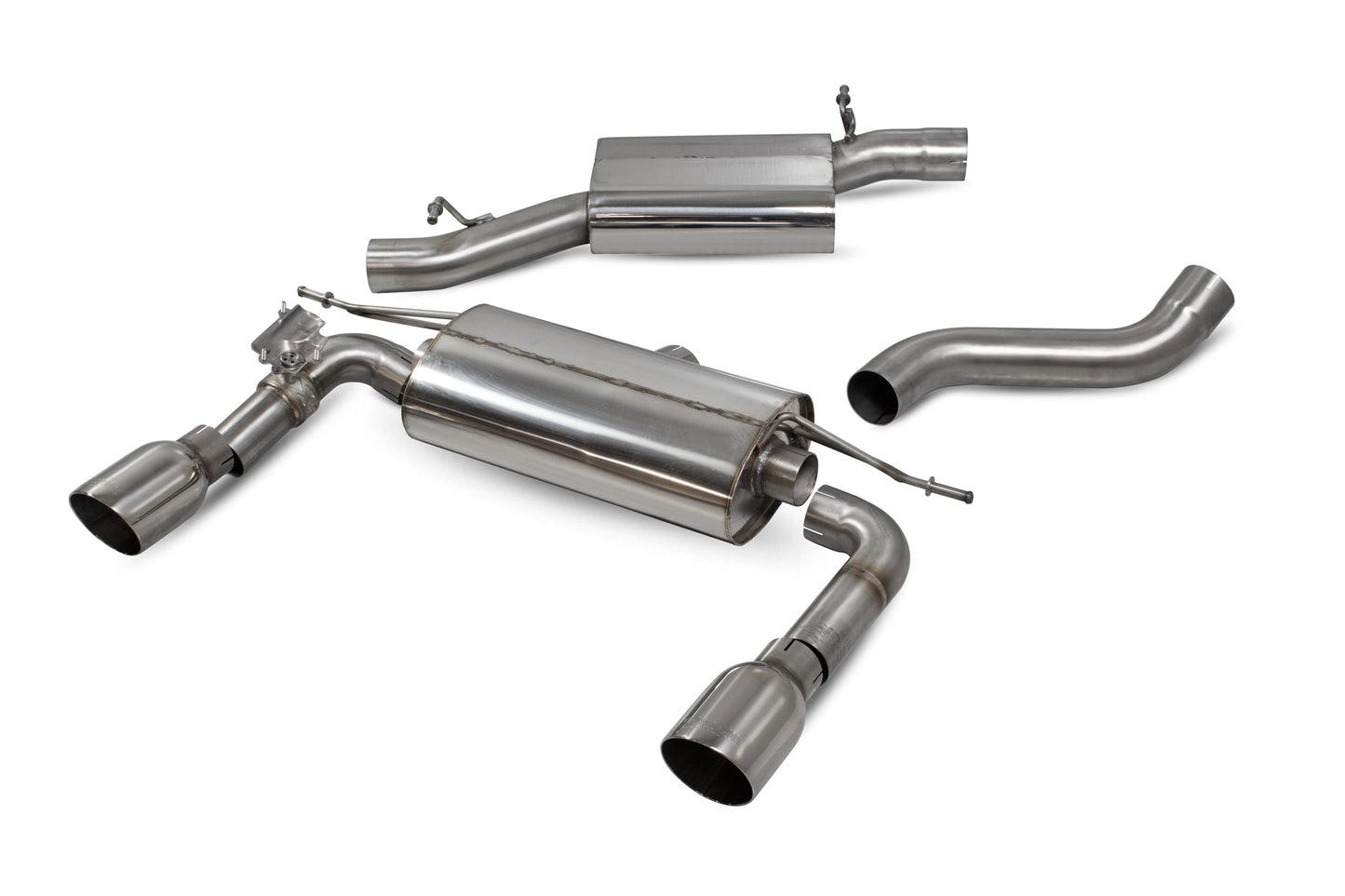 Scorpion SAU085 Audi TT MK3 Resonated Cat-Back System With Electronic Valves | ML Performance UK UK