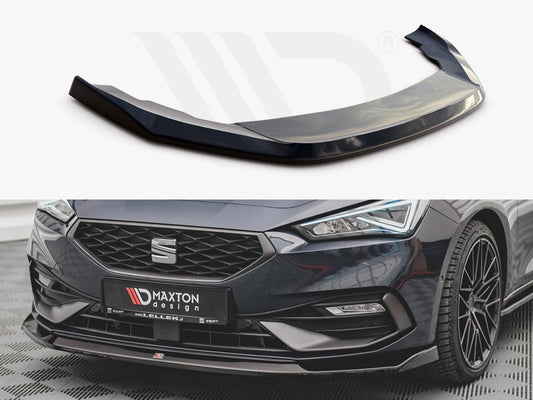 Maxton Design SE-LE-4-FR-FD3T Front Splitter V3 Seat Leon Fr MK4 (2020-) | ML Performance UK Car Parts
