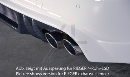 Rieger 00099081 Audi B8 B81 A4 Rear Diffuser 4 | ML Performance UK Car Parts