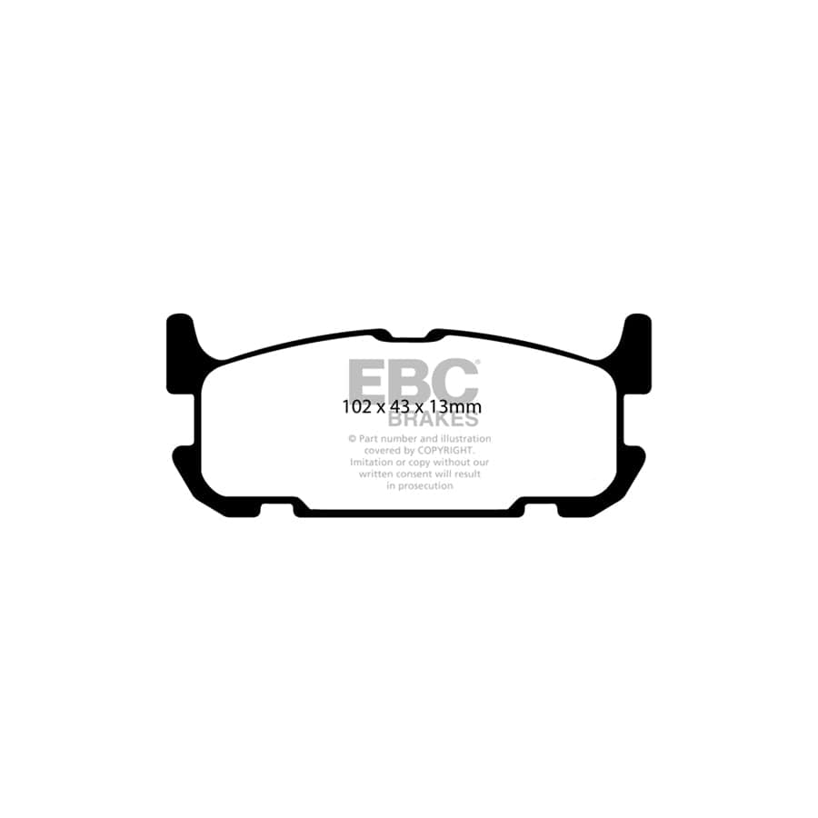 EBC PDKR555 Mazda MX5 Mk2 Ultimax Rear Brake Pad & Plain Disc Kit - Akebono Caliper 2 | ML Performance UK Car Parts