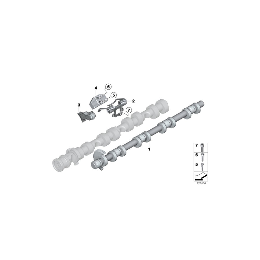 Genuine BMW 11377605019 G14 F12 F07 Retainer Spring (Inc. X5 50iX 4.4, M550iX & M850iX) | ML Performance UK Car Parts