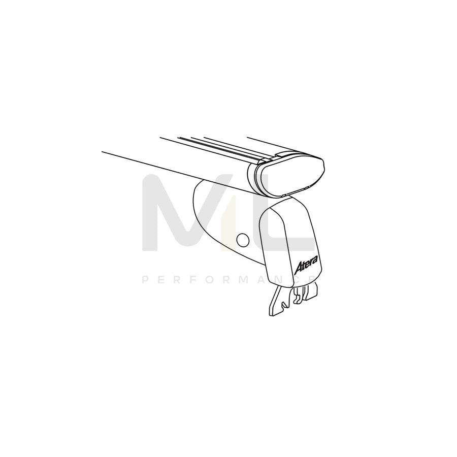 ATERA SIGNO 047123 Roof bars for cars without rails, 110 cm, 100 kg, Aluminium | ML Performance Car Parts