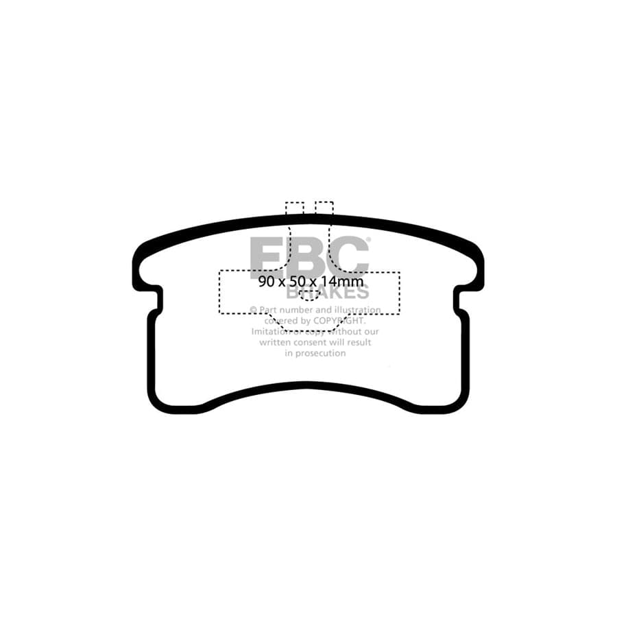 EBC PDKF573 Daihatsu Cuore Ultimax Front Brake Pad & Plain Disc Kit 2 | ML Performance UK Car Parts
