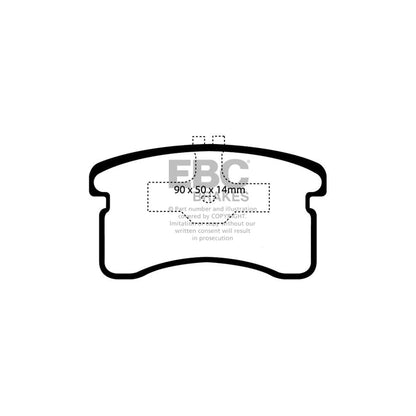 EBC PDKF573 Daihatsu Cuore Ultimax Front Brake Pad & Plain Disc Kit 2 | ML Performance UK Car Parts
