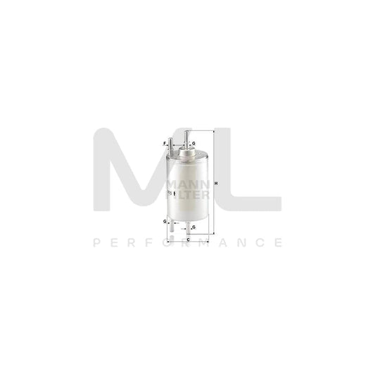 MANN-FILTER WK 720/5 Fuel filter for AUDI A4 In-Line Filter | ML Performance Car Parts