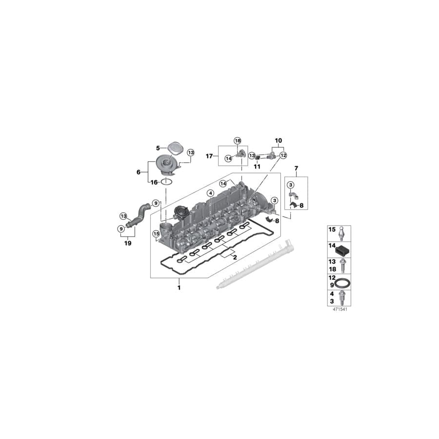 Genuine BMW 11127810740 F11 F33 F06 Vent Pipe (Inc. M550dX, X6 M50dX & 750dX) | ML Performance UK Car Parts