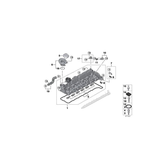 Genuine BMW 11127810740 F11 F33 F06 Vent Pipe (Inc. M550dX, X6 M50dX & 750dX) | ML Performance UK Car Parts