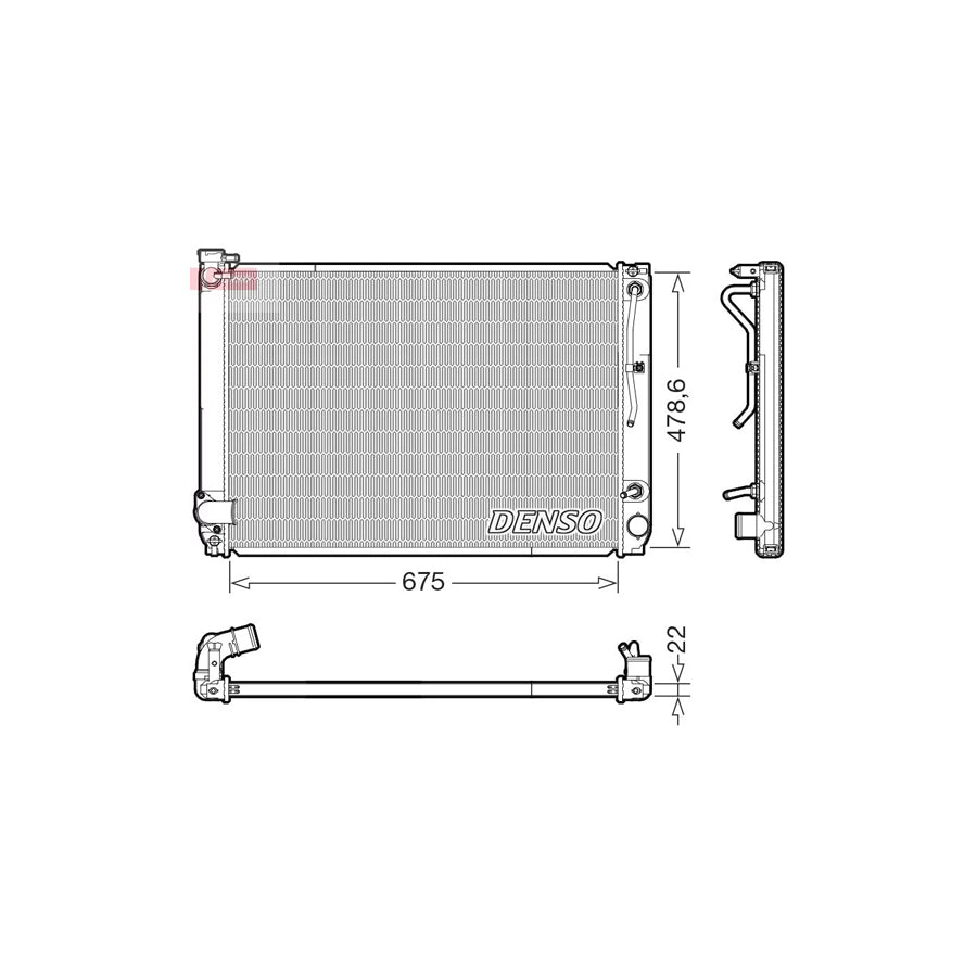 Denso DRM51016 Drm51016 Engine Radiator For Lexus Rx Ii (Xu30) | ML Performance UK