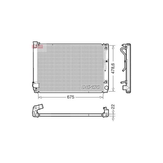 Denso DRM51016 Drm51016 Engine Radiator For Lexus Rx Ii (Xu30) | ML Performance UK