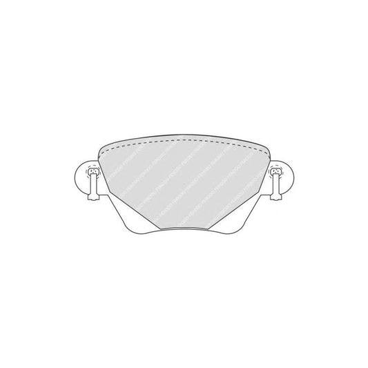 Ferodo Premier Fcv1373Bhd Brake Pad Set Prepared For Wear Indicator, With Accessories | ML Performance Car Parts