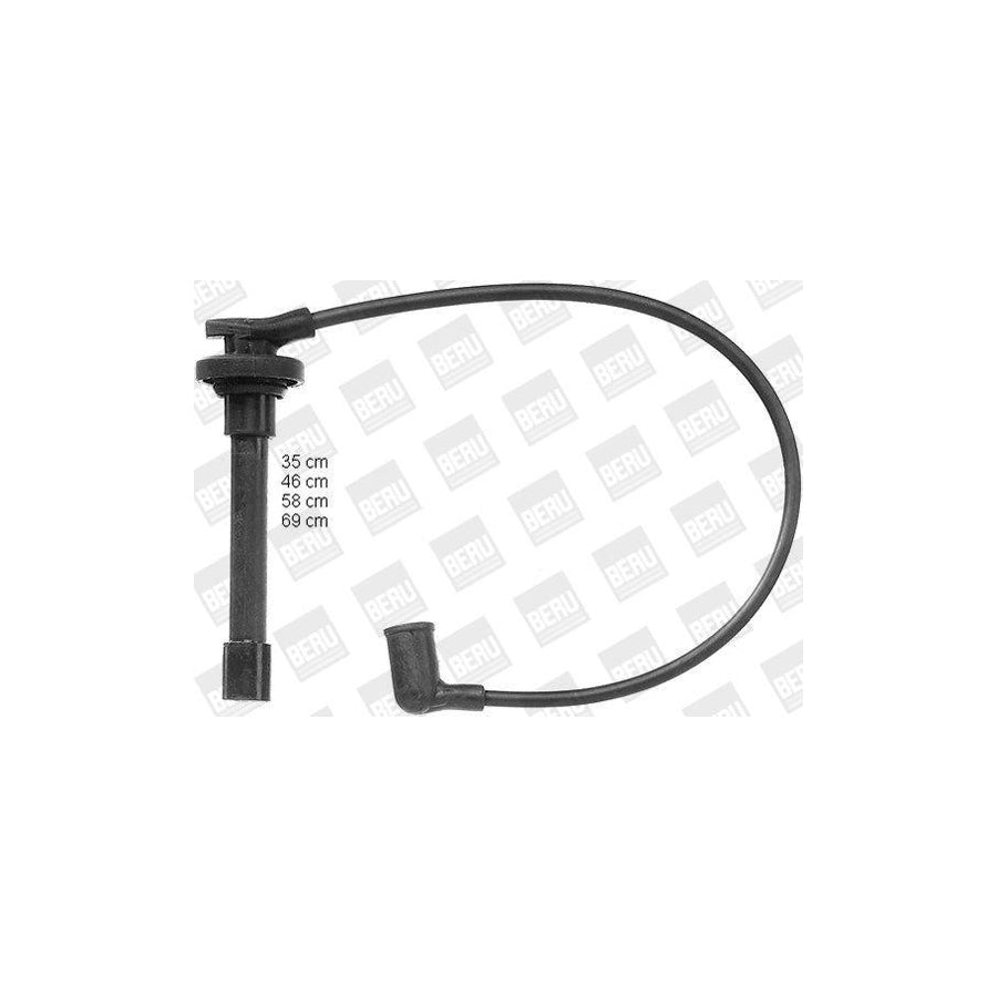 Beru ZEF845 Ignition Cable Kit For Honda Prelude Iv (Bb)