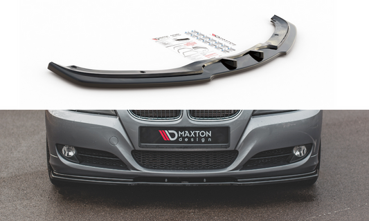 Maxton Design BM-3-91-FD1T Front Splitter V.2 BMW Series 3 E90 / E91 (Facelift) | ML Performance UK Car Parts