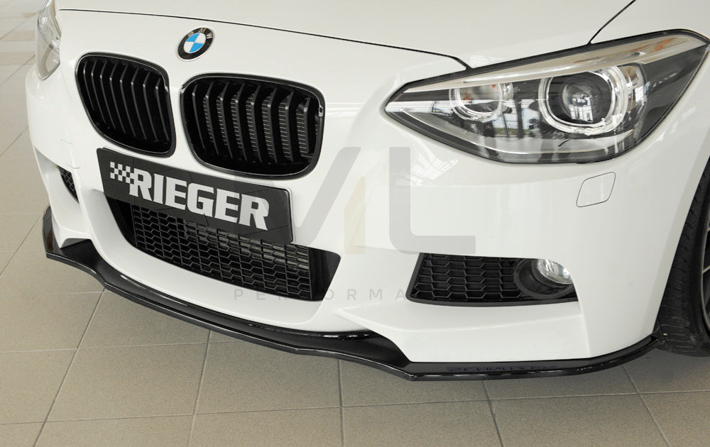 Rieger 00088081 BMW 1 Series F20 F21 Front Splitter 8 | ML Performance UK Car Parts