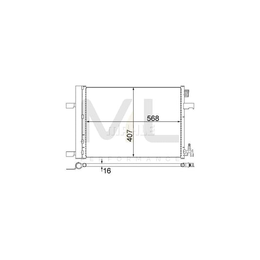 MAHLE ORIGINAL AC 636 000S Air conditioning condenser with dryer | ML Performance Car Parts