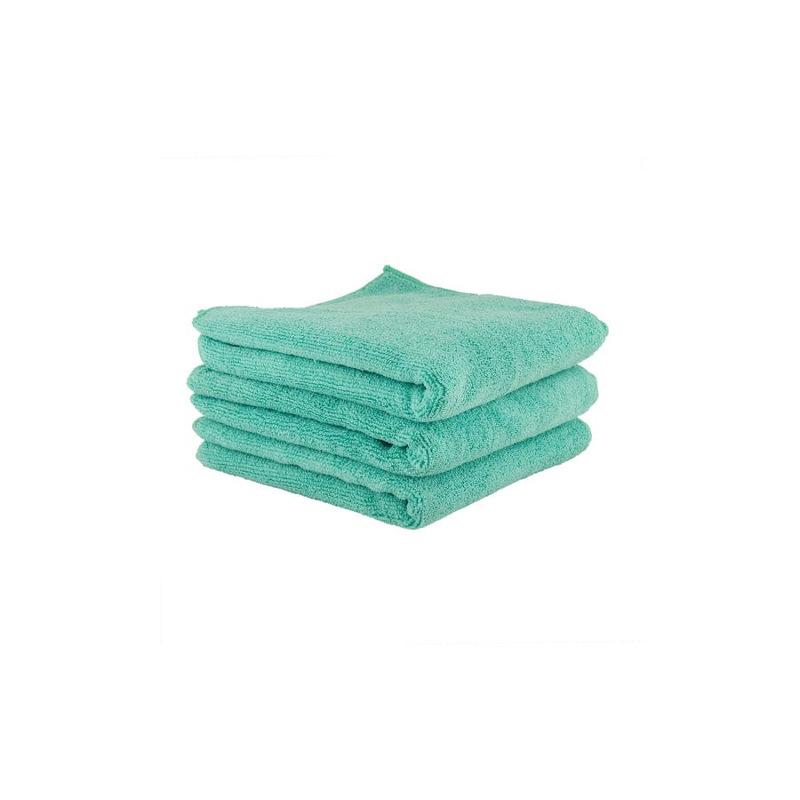 Chemical Guys Workhorse Professional Grade Microfiber Towel 3 Pack Green 16x16 | ML Performance UK Car Parts