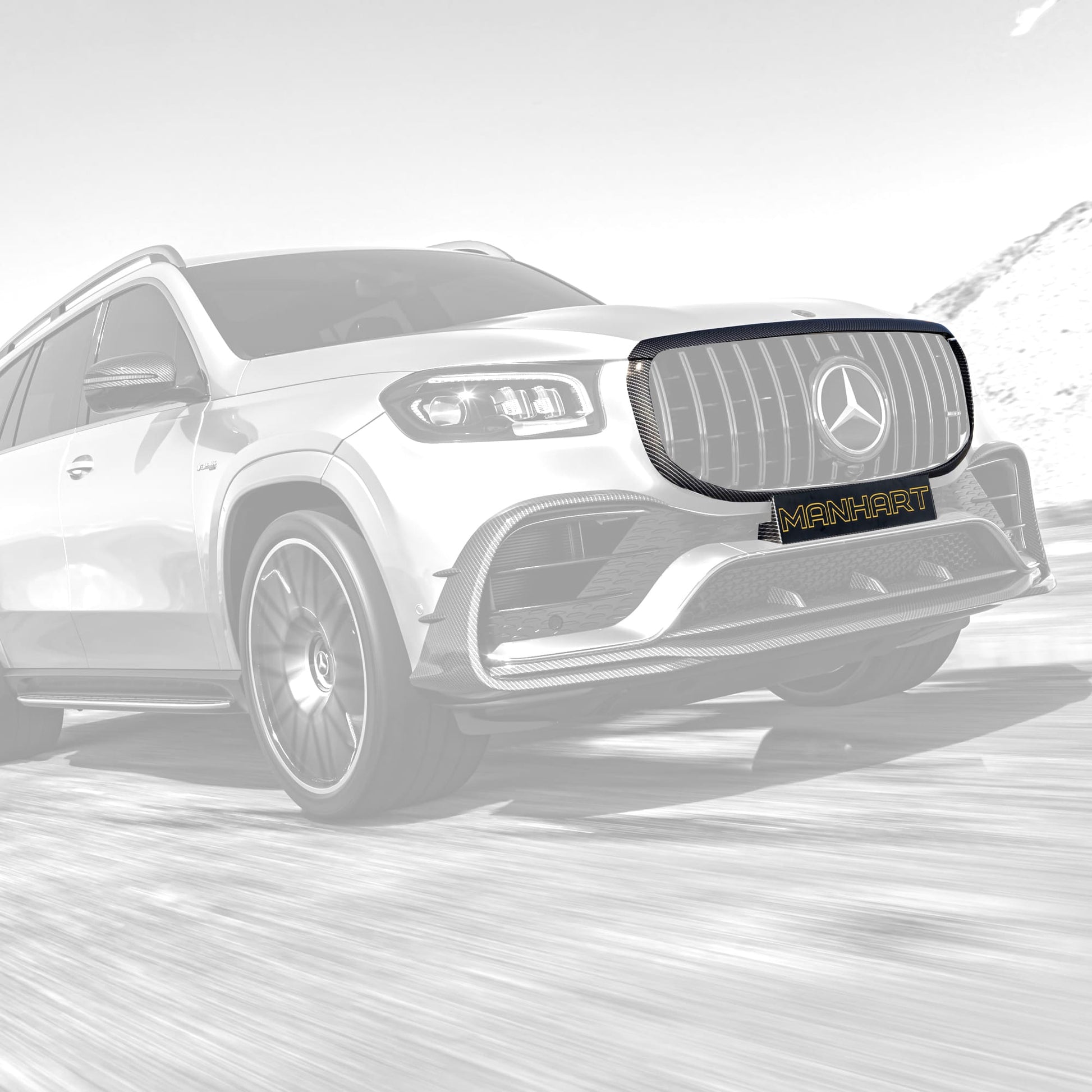 MANHART CARBON GRILLE COVER FOR MERCEDES-AMG GLS 63